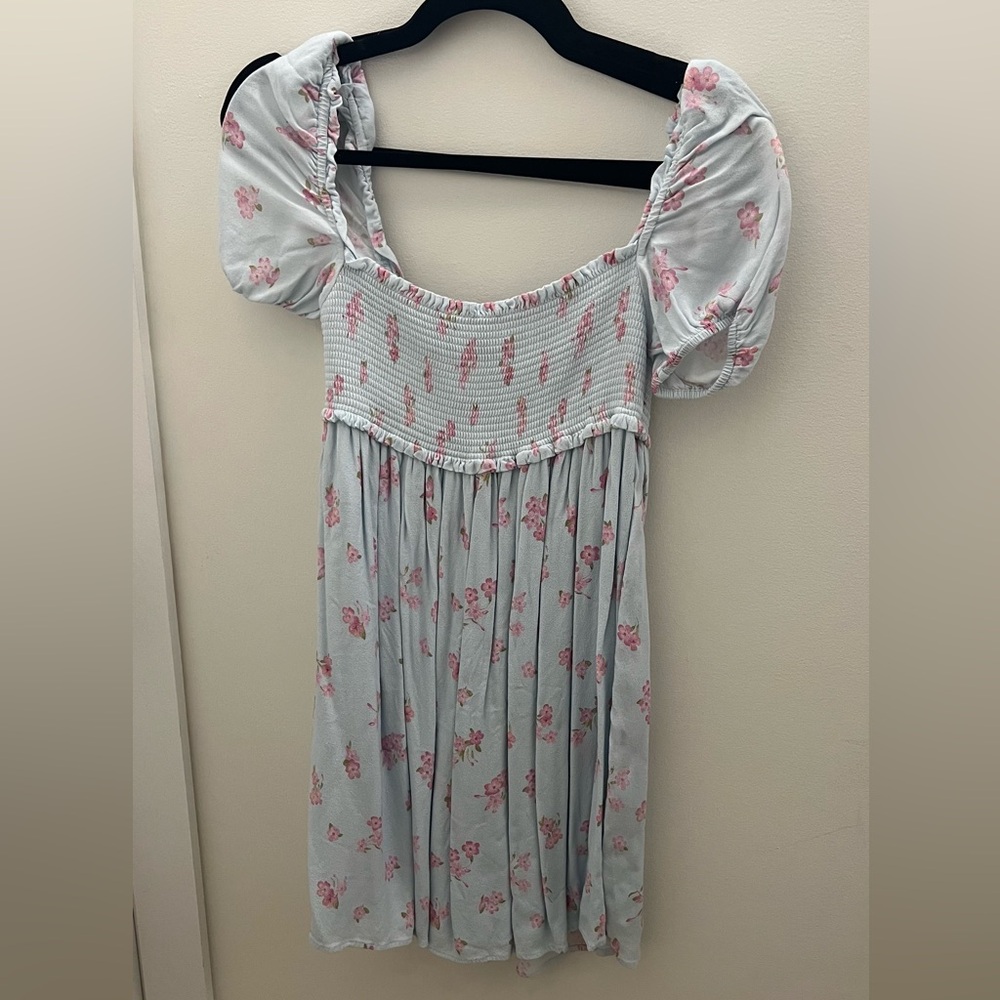 Aritzia Sunday Best Hadley Dress - Spring Toss Blue Size S